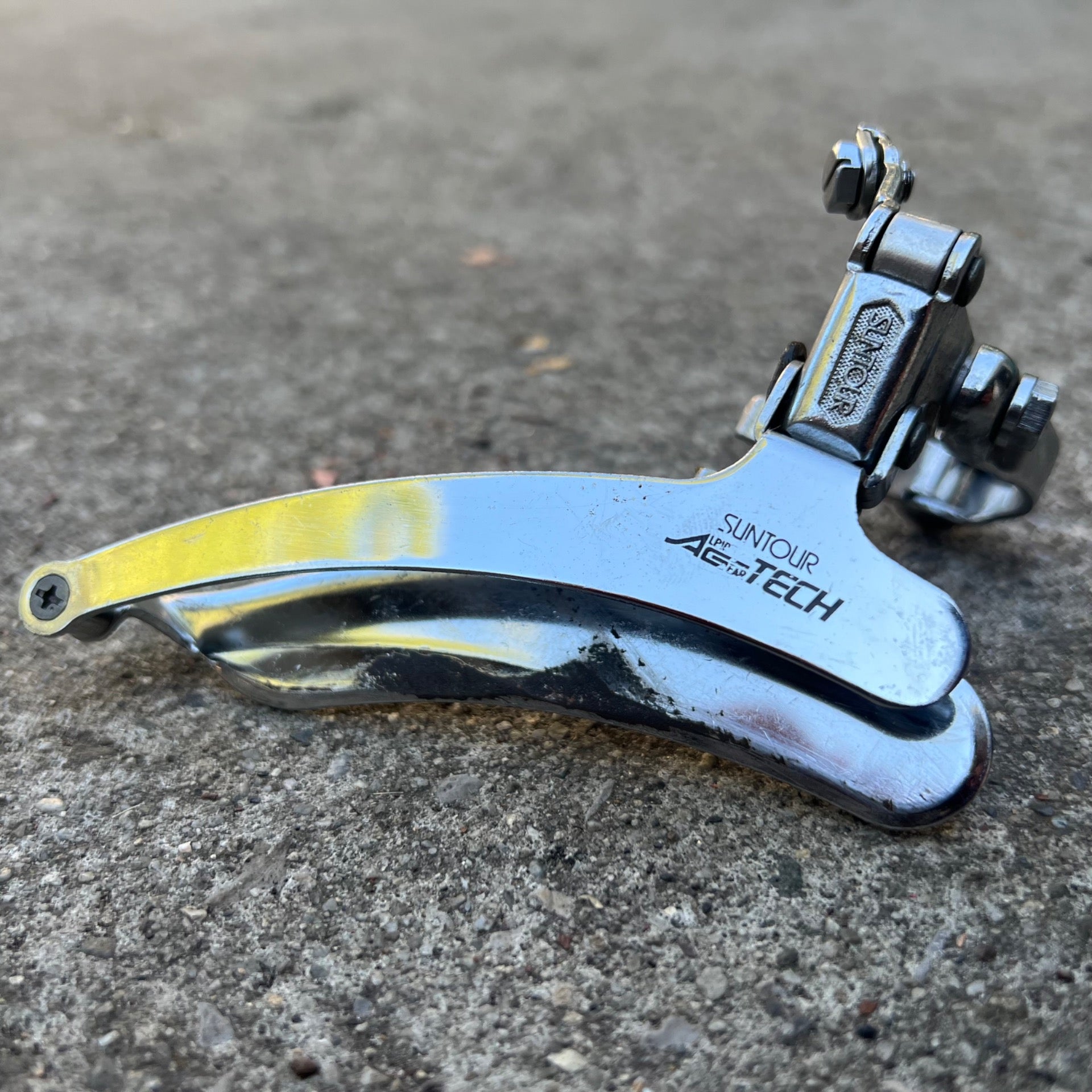 Shimano AG Tech 28.6mm Bottom Pull Double Front Derailleur Vintage Road Bike