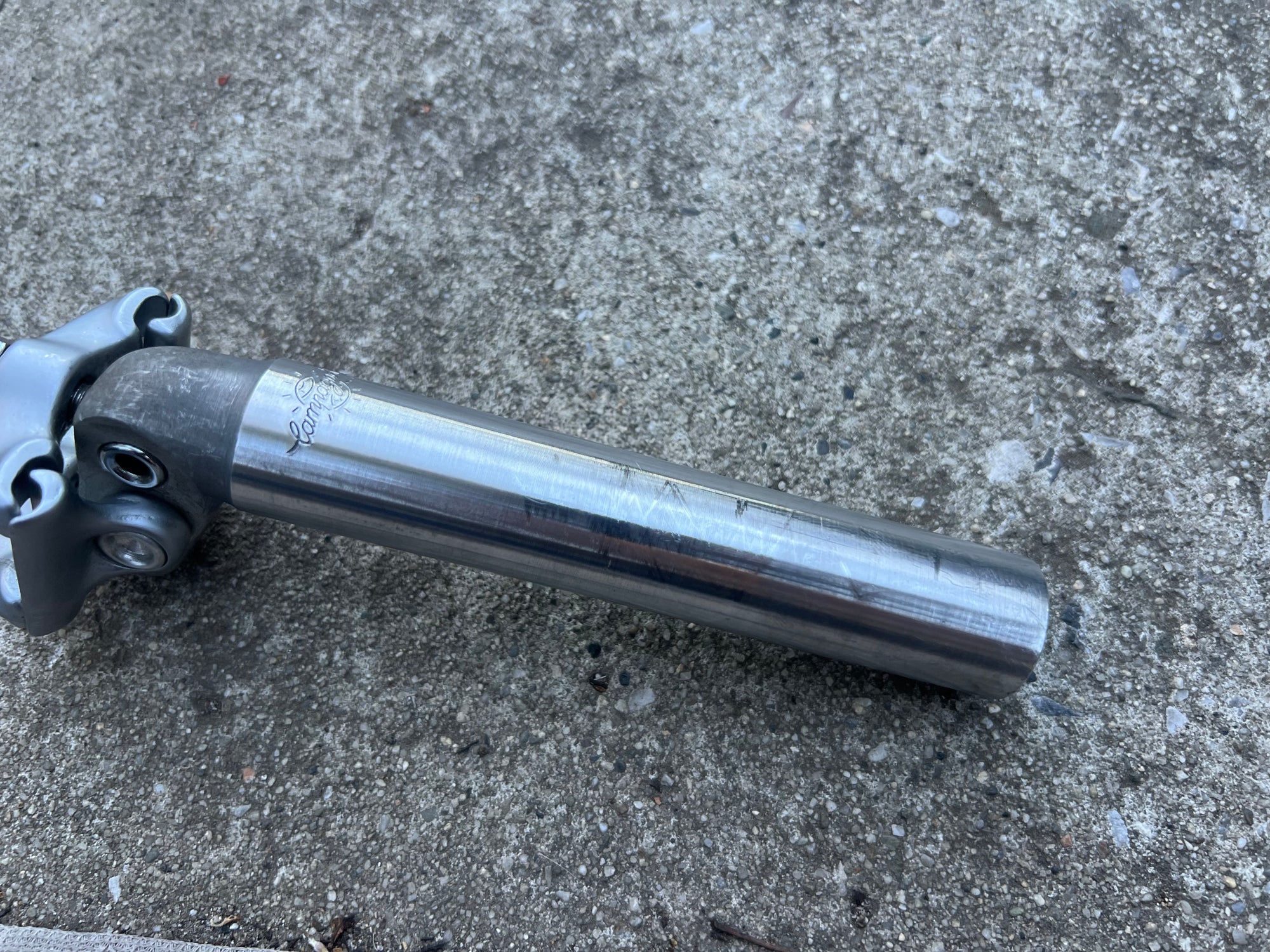 Campagnolo Nuovo Record 26.4x170mm Vintage Road Bike Silver Seatpost