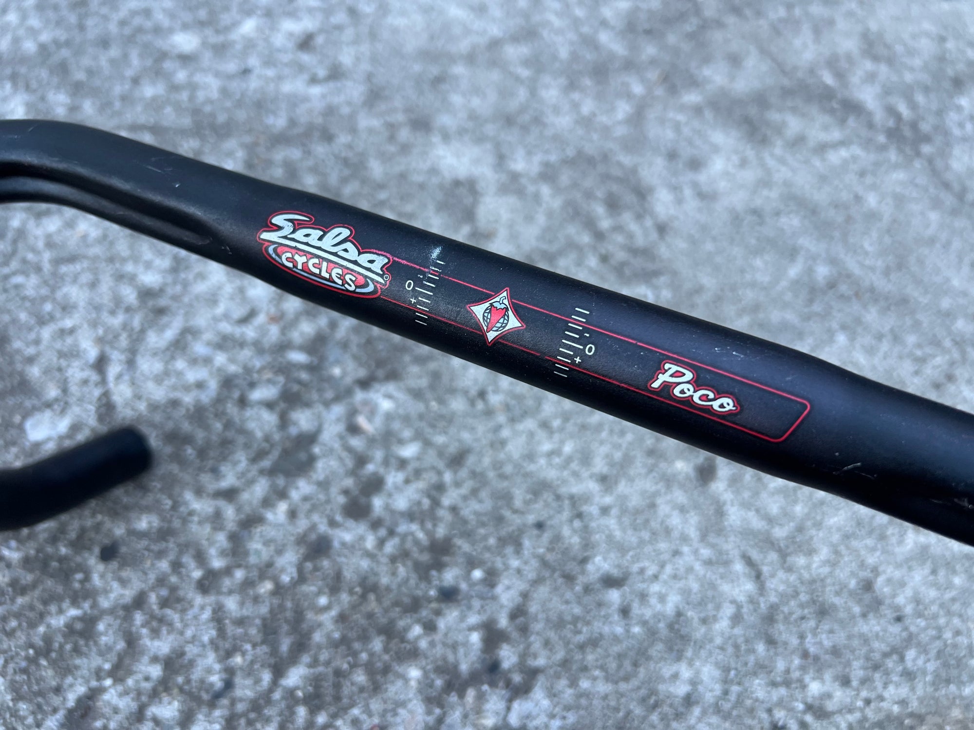 Salsa Poco 360mm 36cm 26.0 Black Road Bike Short Narrow Drop Bars