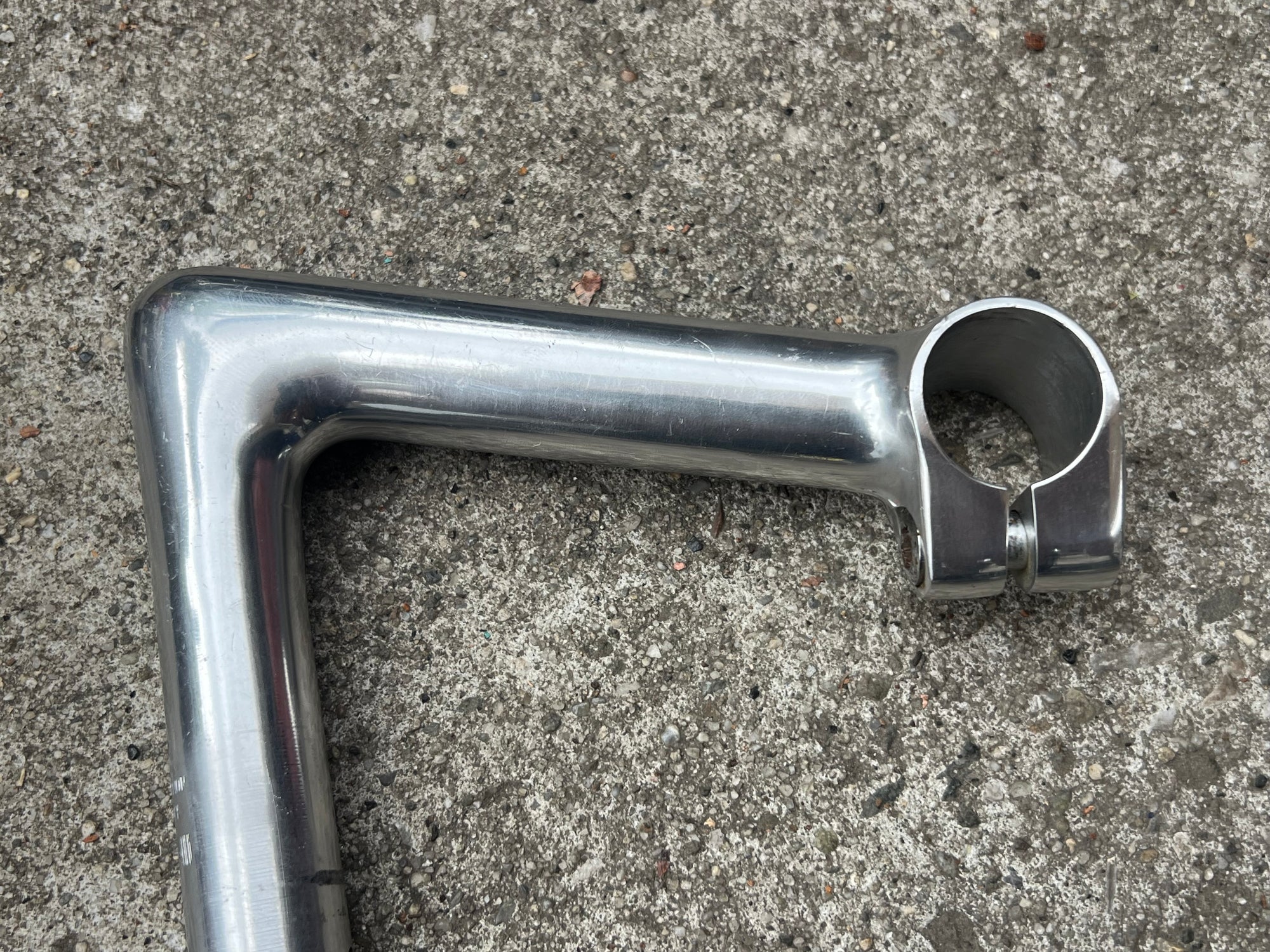 Cinelli 1A 26.4x130mm 1” Road Silver Drop Vintage Road Quill Stem