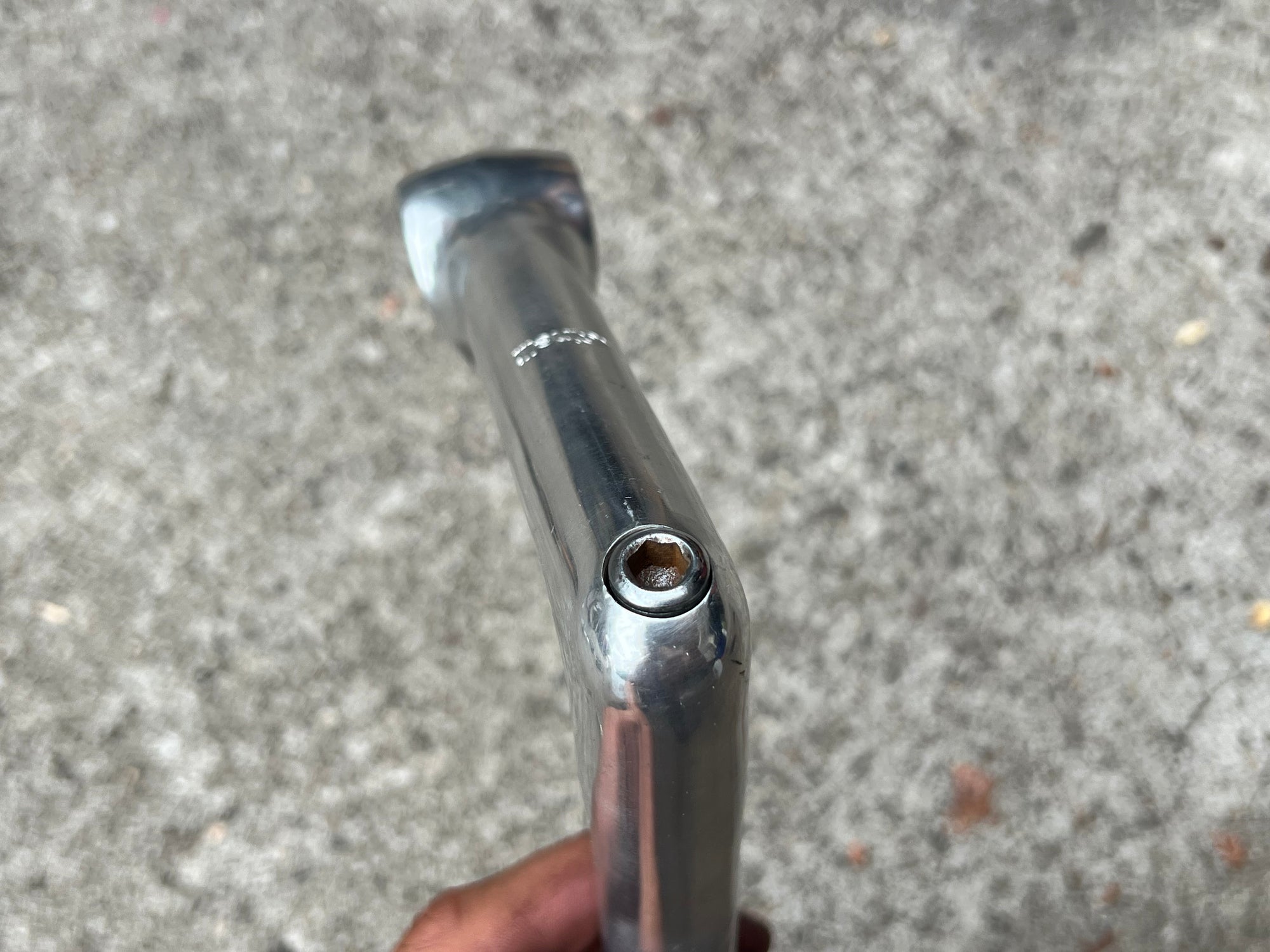 Cinelli 1A 26.4x130mm 1” Road Silver Drop Vintage Road Quill Stem