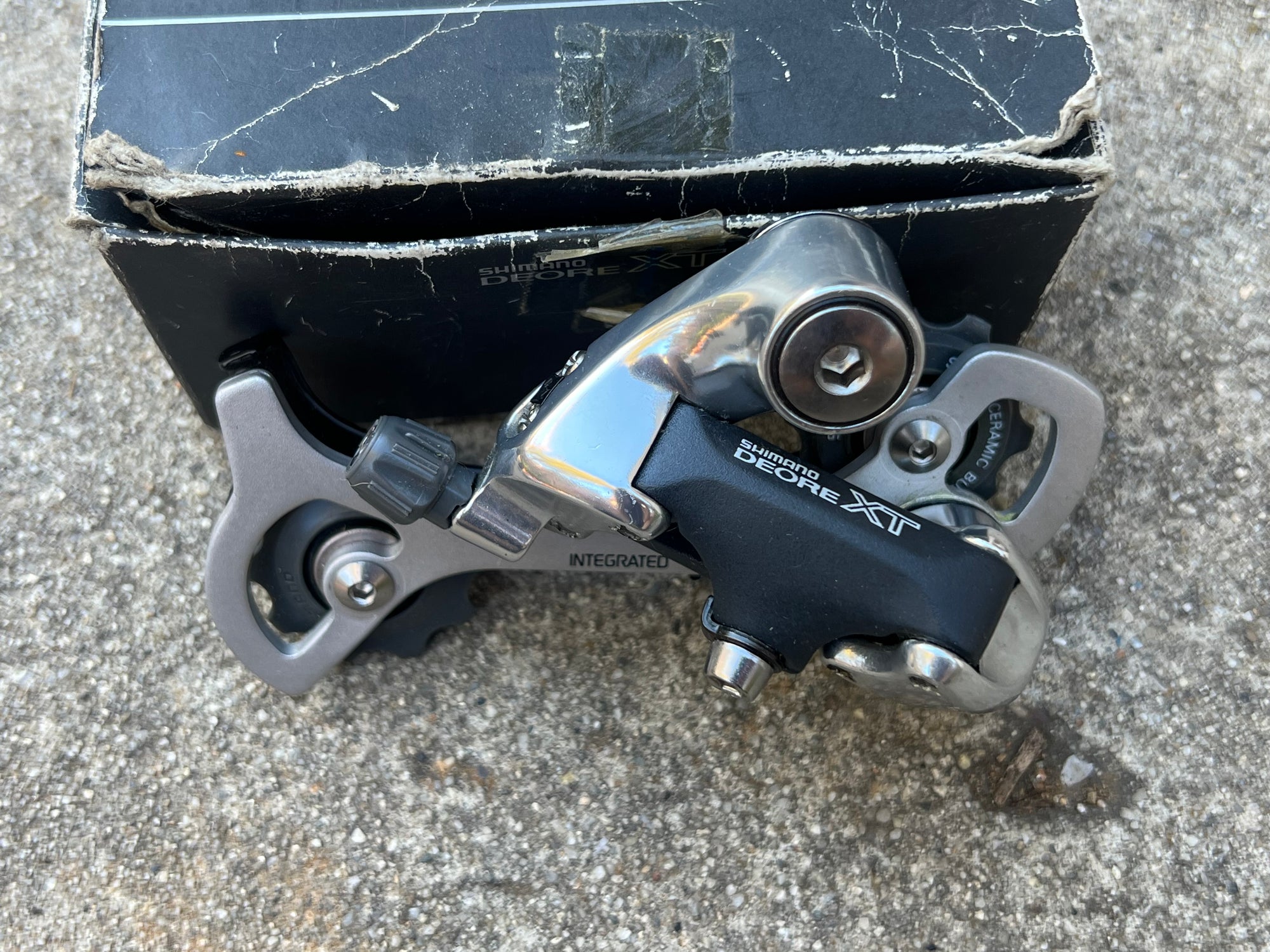 NOS Shimano Deore XT RD-M739 Rear Derailleur 8 Speed Long Cage Vintage MTB Mountain Bike