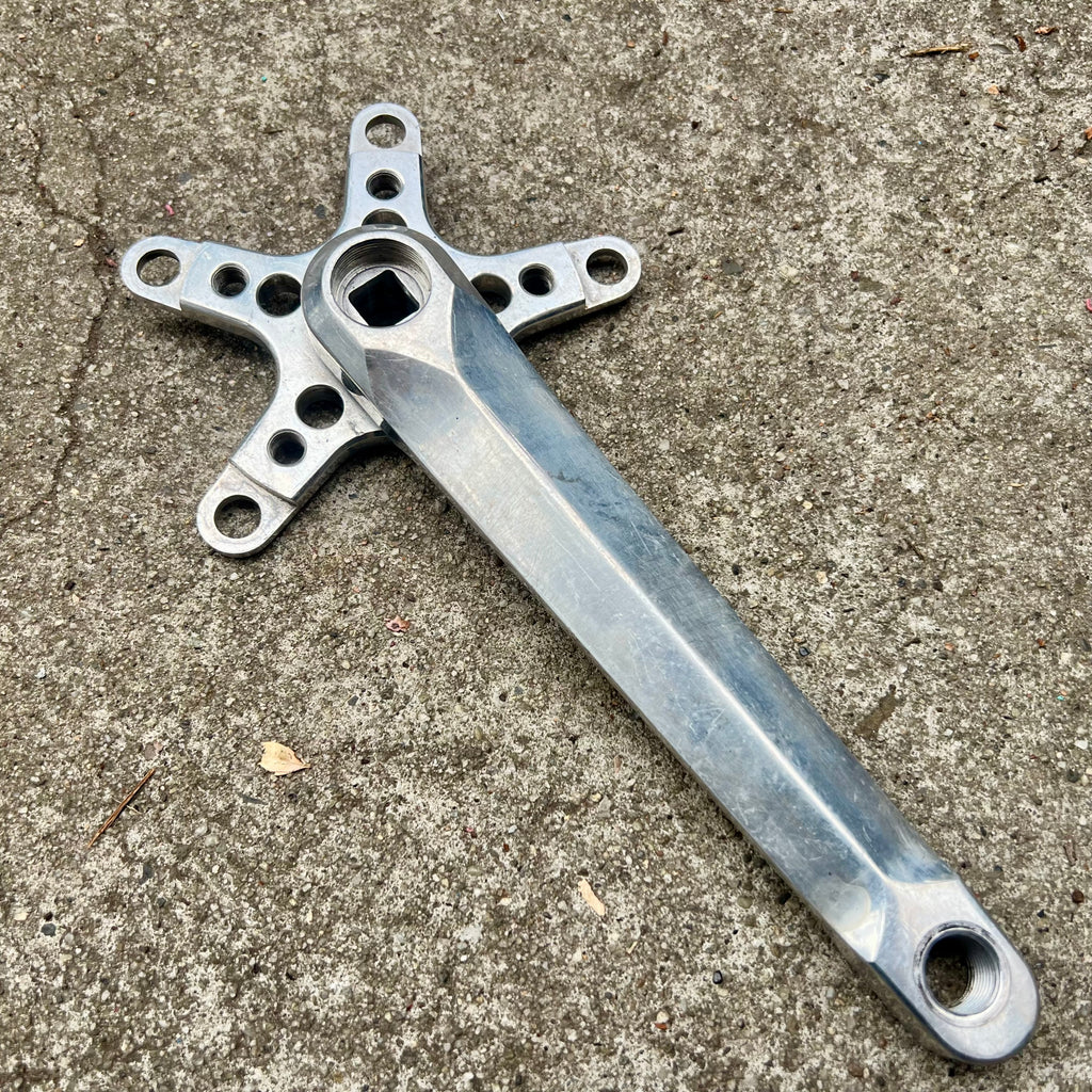 Samson 175mm 110/74 BCD Drive Side Crank Arm Vintage MTB Silver 5 Bolt