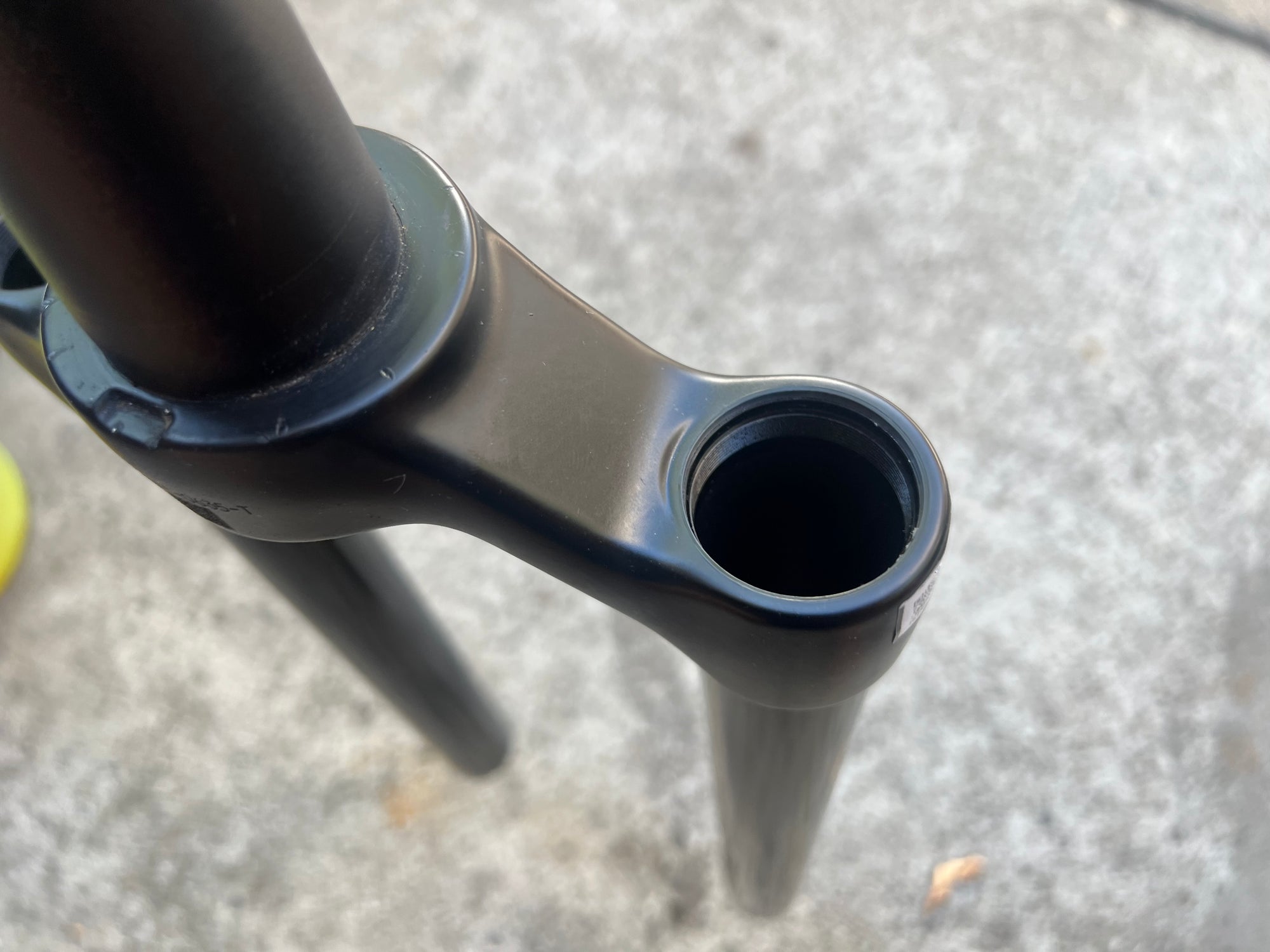 FOX 34 Float Elite 130mm 29er Uppers Stanchions Black 7” Long Tapered Steerer MTB
