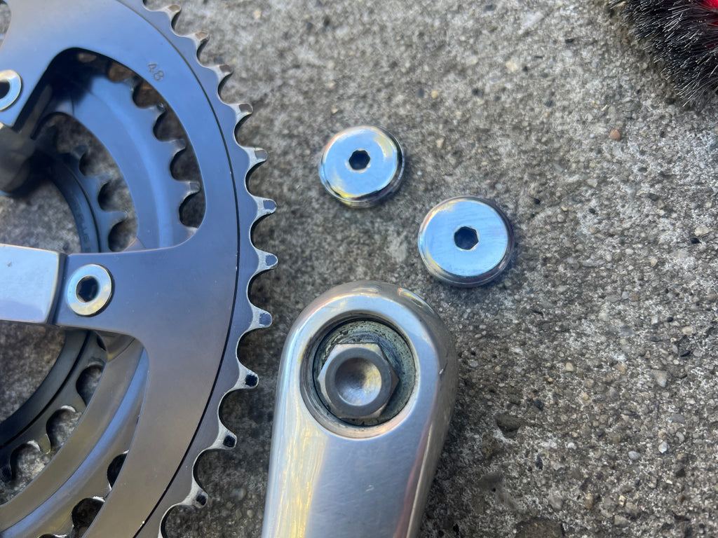 NICE Suntour XC Comp 175mm 26-38-48 Triple Vintage MTB Crankset Silver