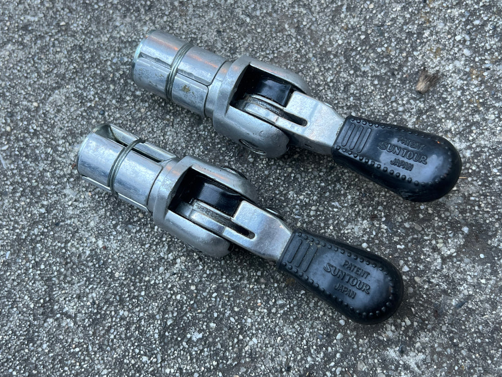 Suntour Power Bar End Shifters Vintage Touring Road Bike Friction Double Triple