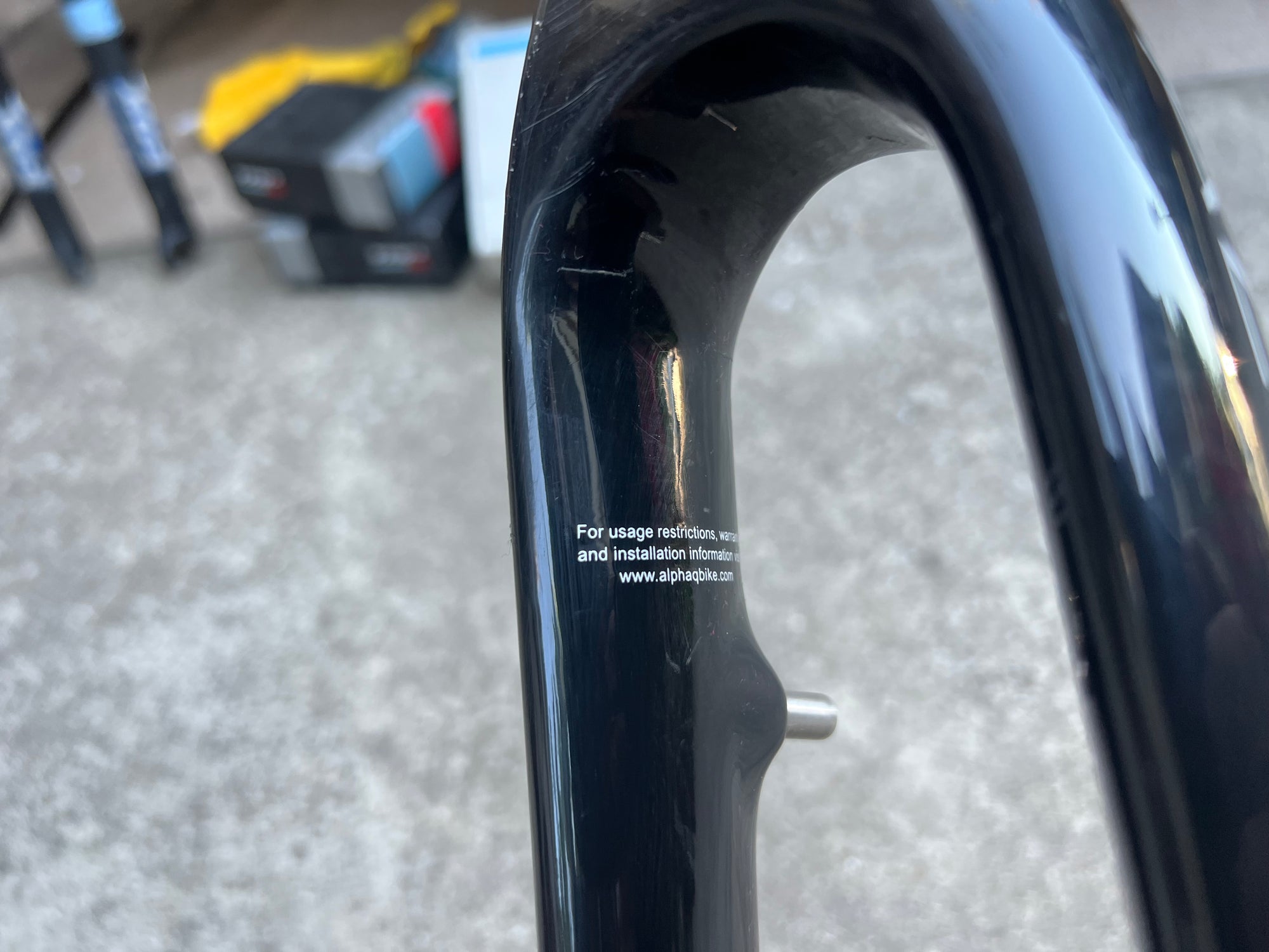 Alpha Q CX 20 Nano 700c Carbon Gravel Fork Canti V Brake Black 1 1/8”x 8.25” Steerer CRT Cyclocross