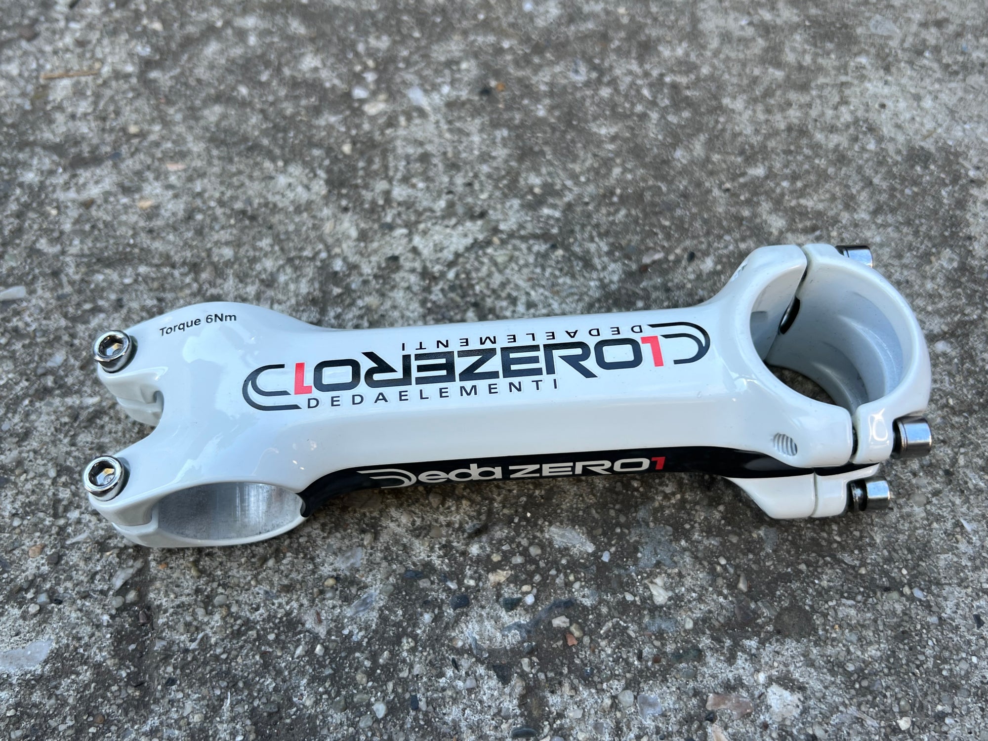 MINT Deda Zero 1 31.8x120mm 1 1/8” Threadless White Stem 5 Deg Road Bike