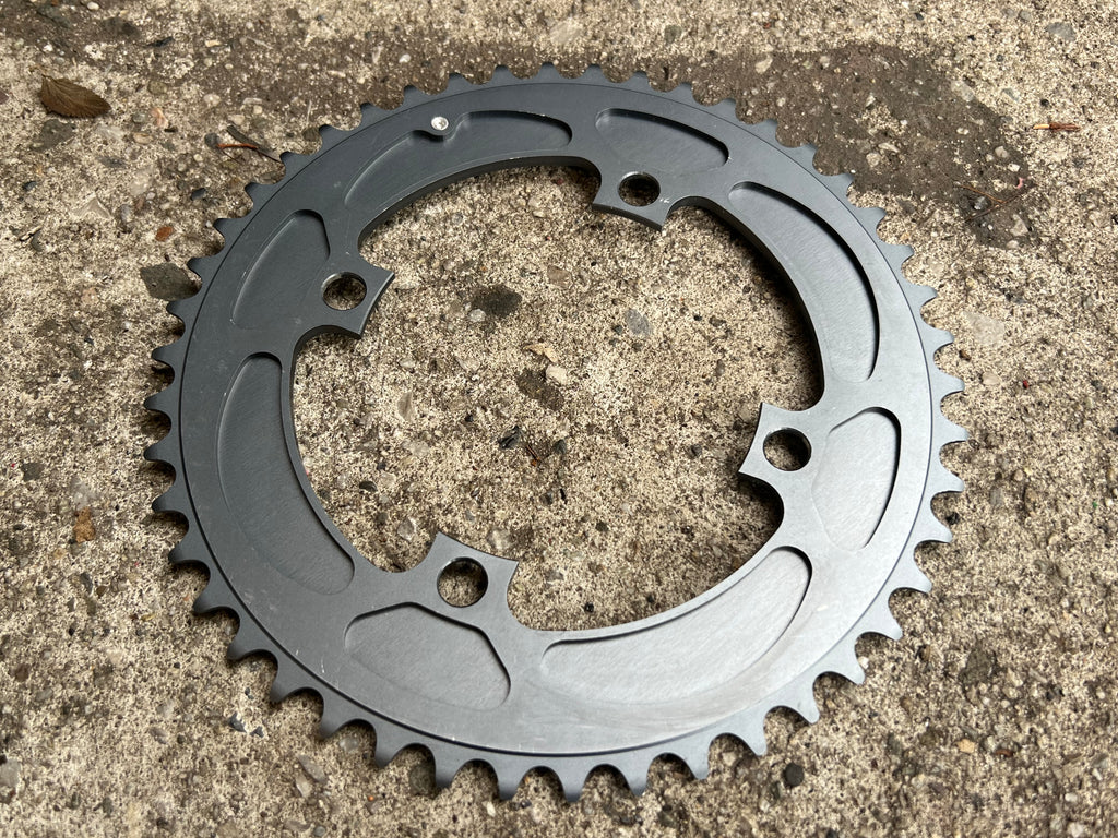 NOS Shimano XTR 46T 112 BCD Downhill Chainring Vintage MTB Gray DH 4 Bolt