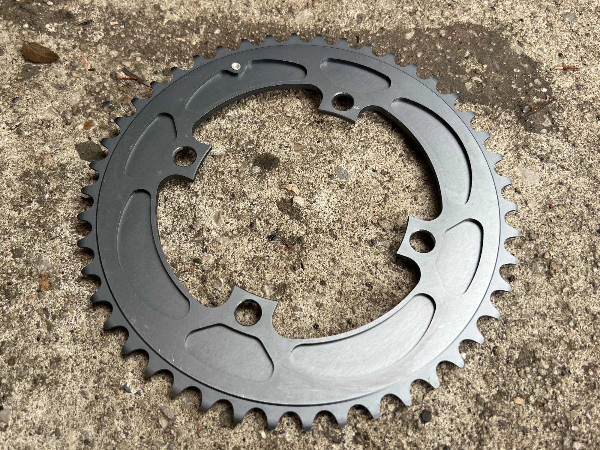 NOS Shimano XTR 46T 112 BCD Downhill Chainring Vintage MTB Gray DH 4 Bolt