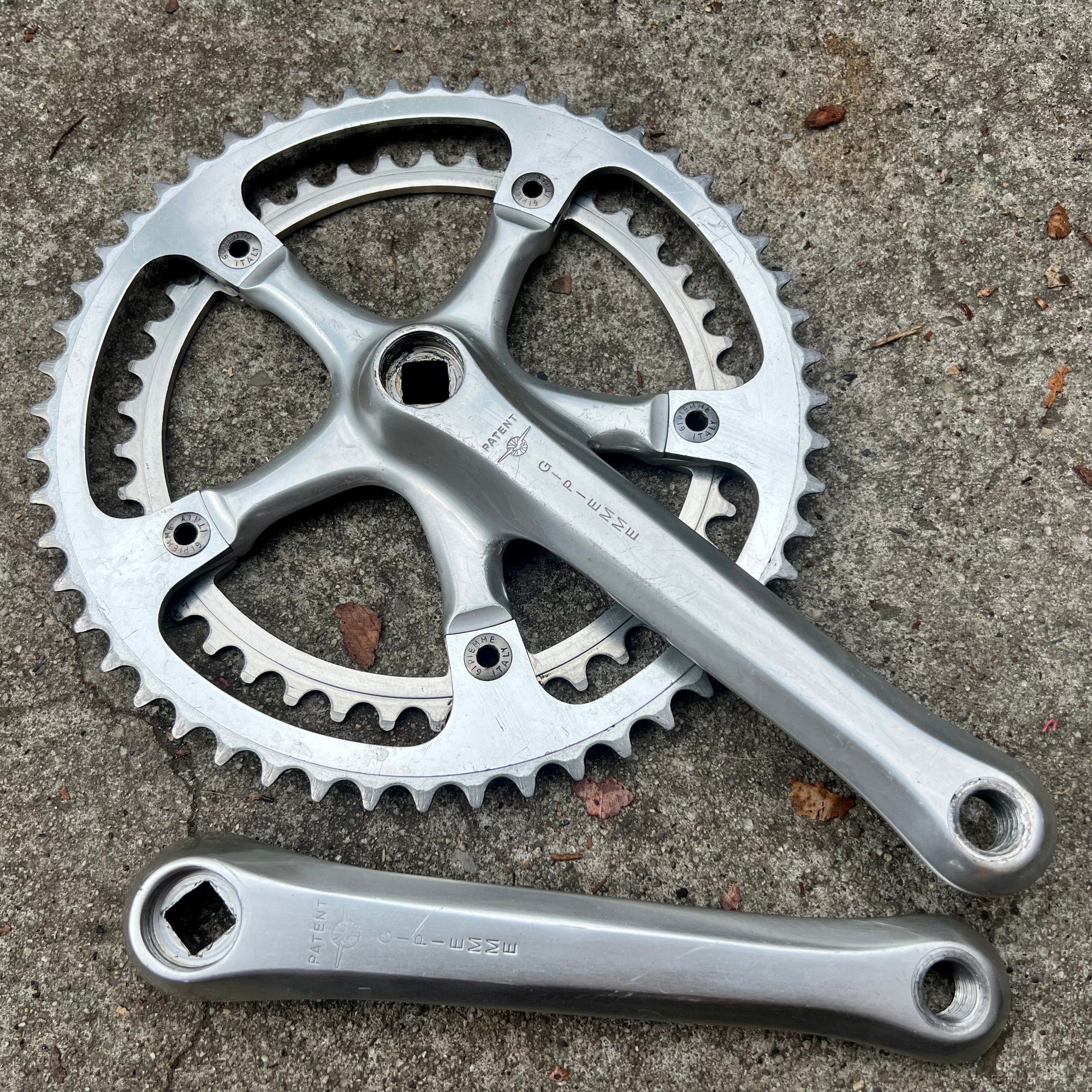 Gipiemme CR Sprint 170mm 42/52T 144 BCD Short Road Silver Double Crankset