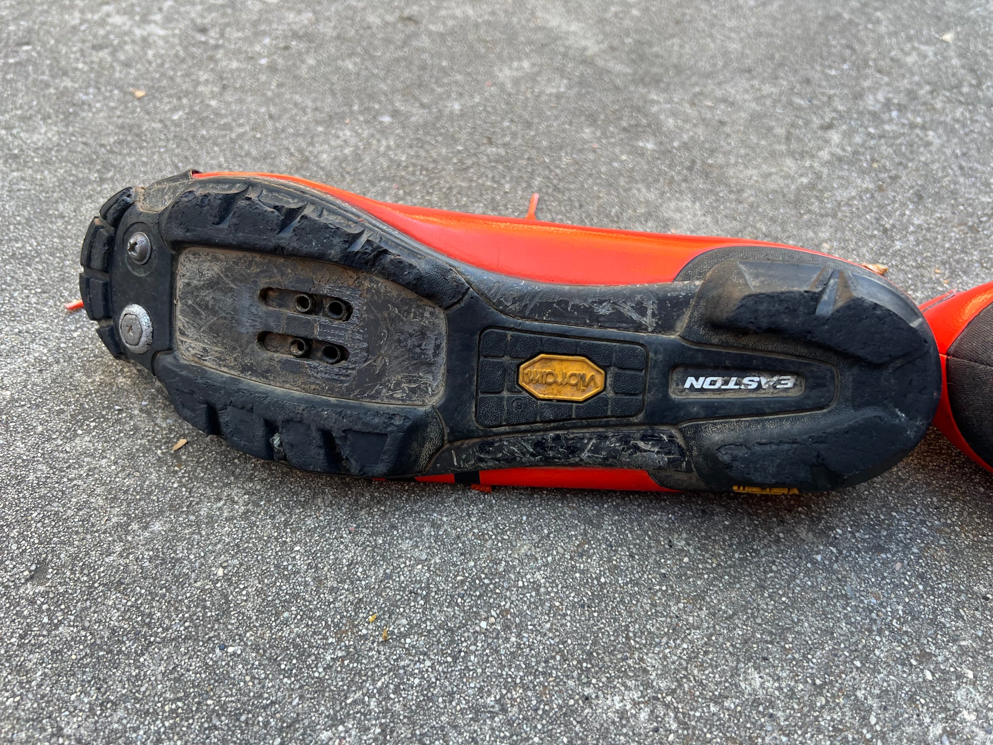 GIRO VR90 Clipless Shoes 44 EU EUR 10.5 US Mens Mountain Bike MTB Easton Carbon Orange