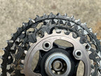 Shimano Deore XT FC-M752 Crankset Octalink 175mm Vintage MTB Silver 24-32-42 Triple