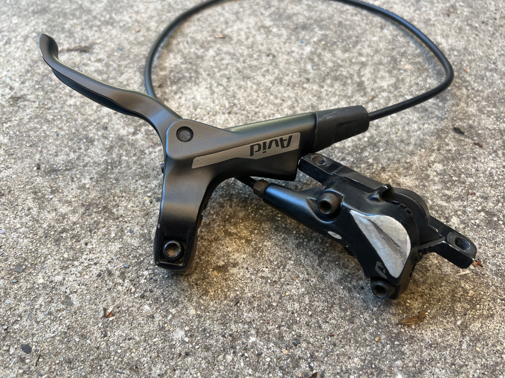 NO PADS Avid Front Hydraulic Disc Brake Black MTB Mountain Bike 2 Piston