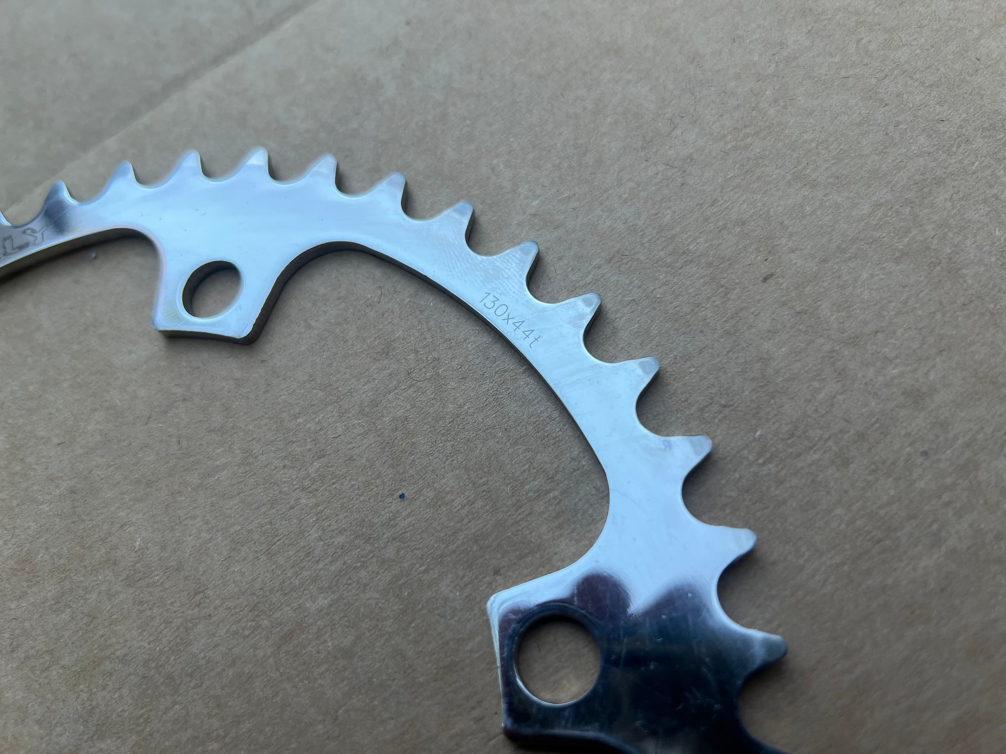NOS NEW 130 BCD 44T Surly Stainless Steel Chainring Road Track Commuter Single Speed 3/32”