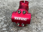 NICE Titec 80x25.4mm 1 1/8” Threadless Red Short Stem Vintage MTB Mountain Bike
