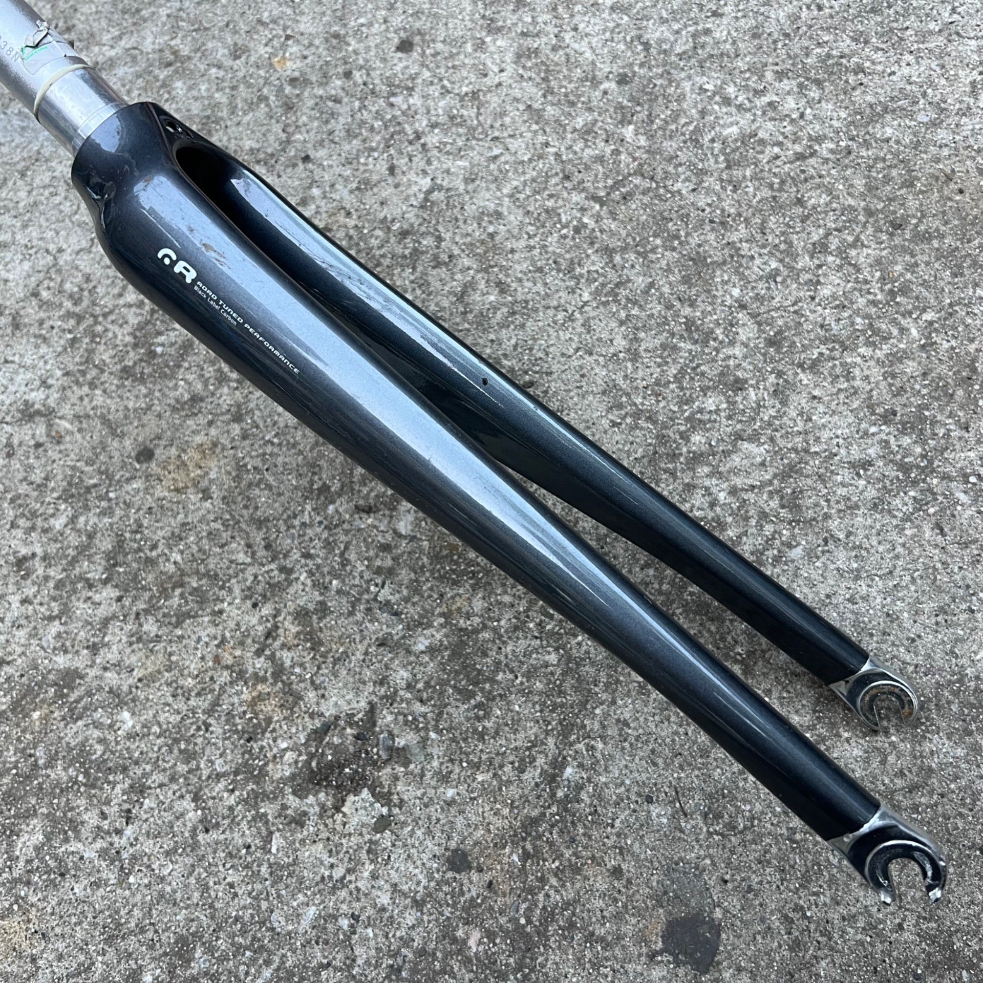 Carbon 700c 1 1/8in Threadless Road Tuned Performance Black Label Fork Gray Bike