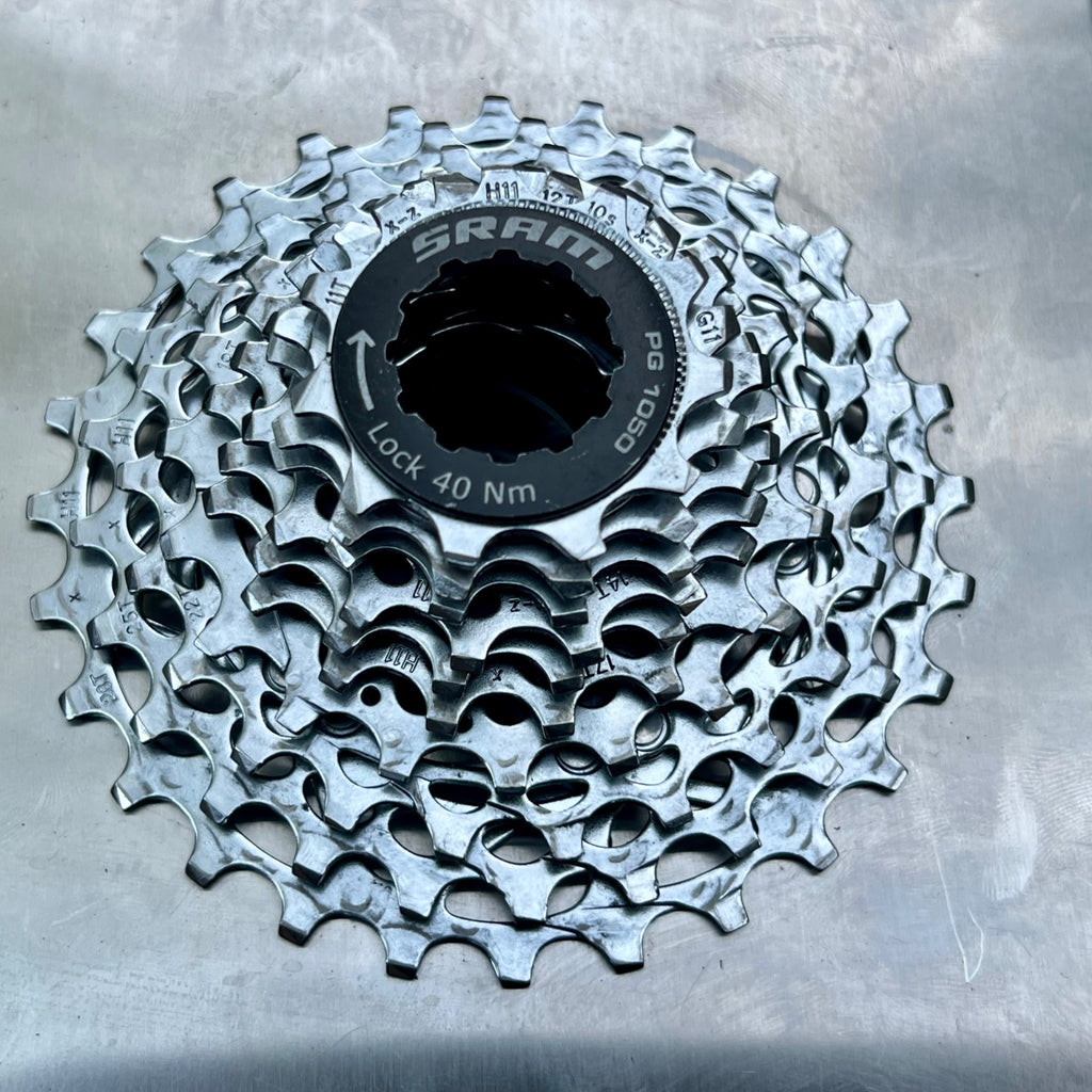 SRAM PG 1050 11-28 10 Speed Cassette Road Gravel Bike Chrome Commuter MTB XC CX 