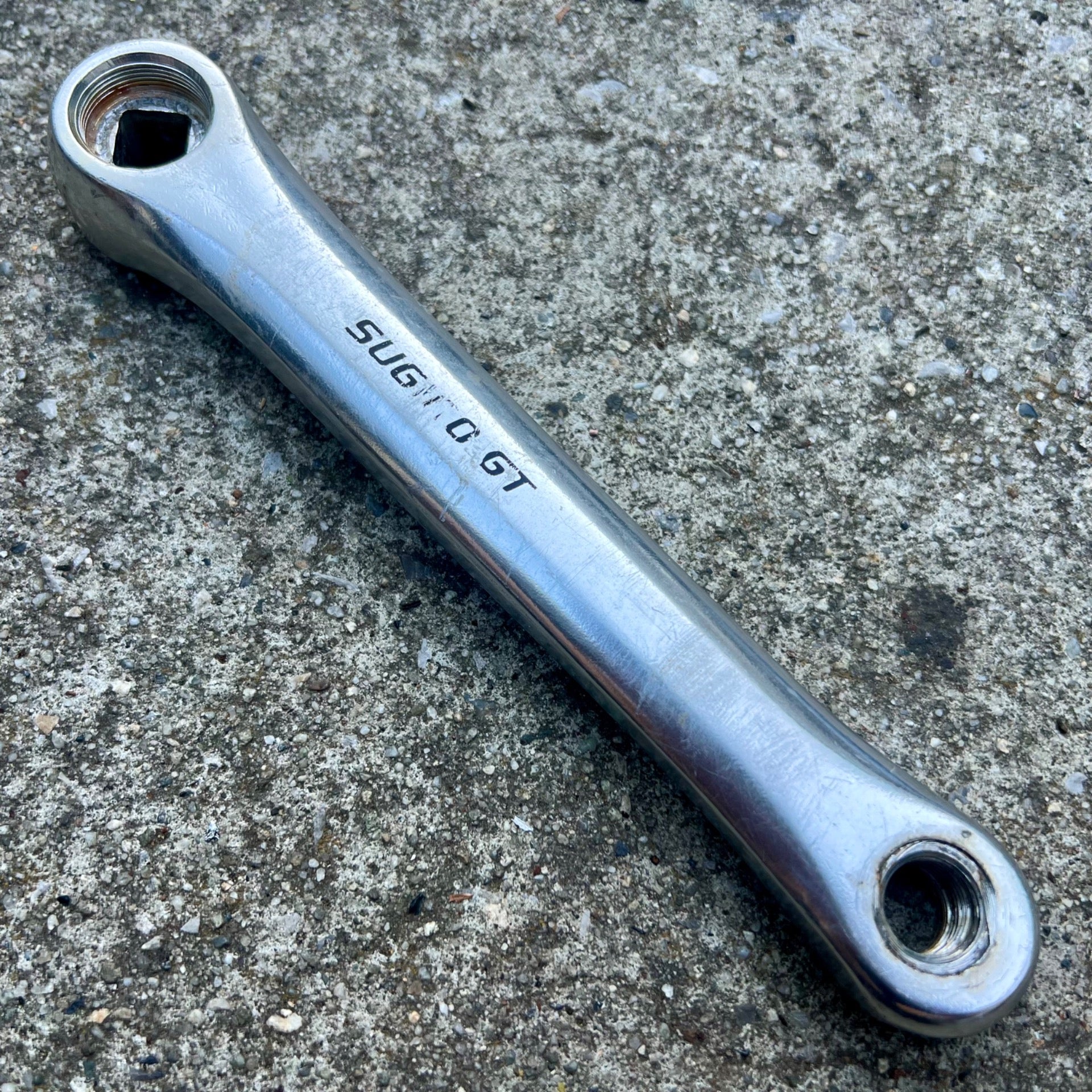 Sugino GT 175mm Non Drive Side Left Crank Arm Square Taper Vintage Road Touring 