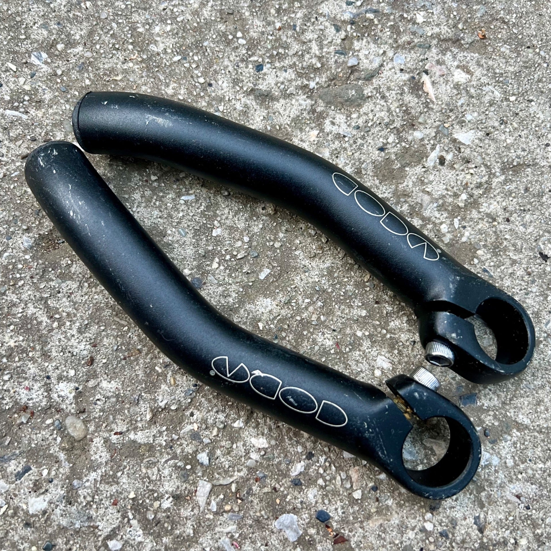 CODA Drop Black Bar Ends Vintage MTB Mountain Bike XC Cross Country Retro 