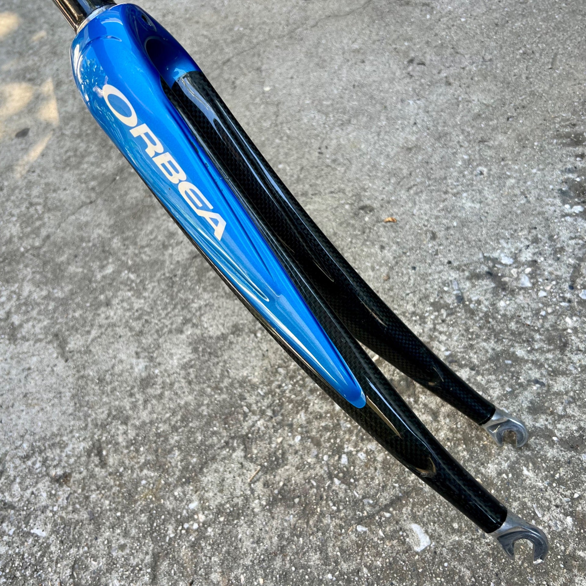 Orbea Carbon Fork 700c 1 1/8” 10in Threadless Steerer Fiber Blue Black Road Bike