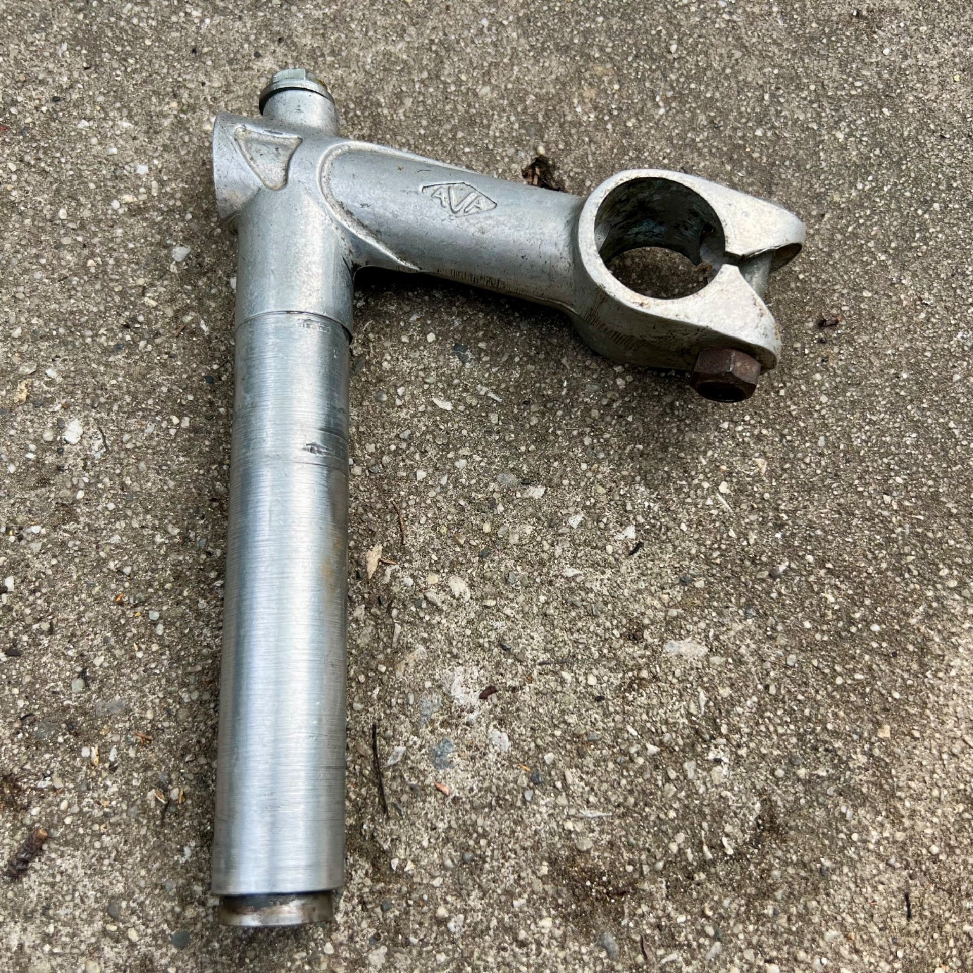 AVA Stem 25.0mm Clamp 22.0mm Steerer 75mm French Vintage Touring Bike Road Gray