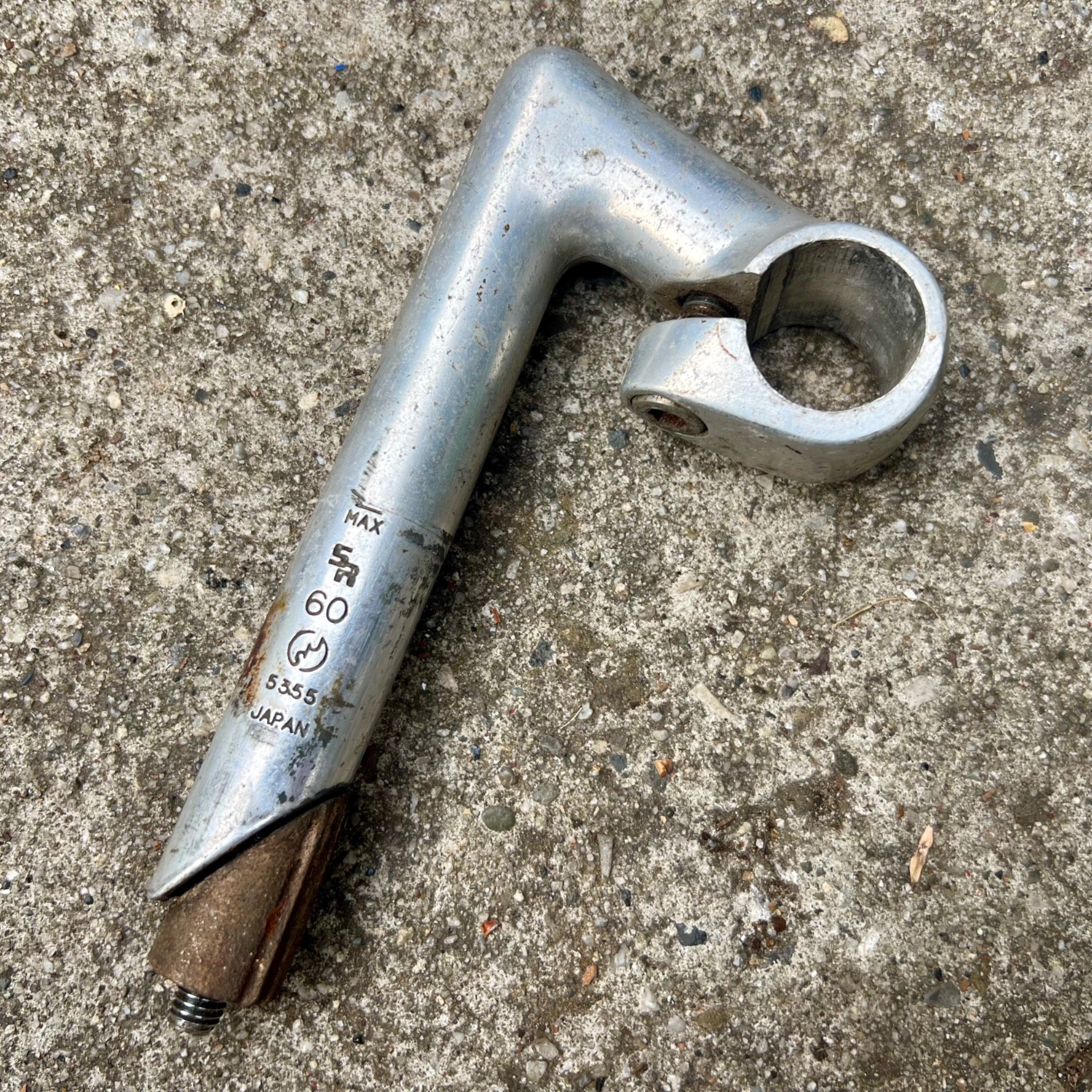 SR Custom 26.0x60mm 1in Quill Stem Vintage Road Bike Gray Silver Drop Retro