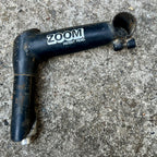 Used Zoom 25.4x120mm 1 1/8” Quill Stem Vintage Retro MTB Mountain Bike Black Steel-Bicycle Bin