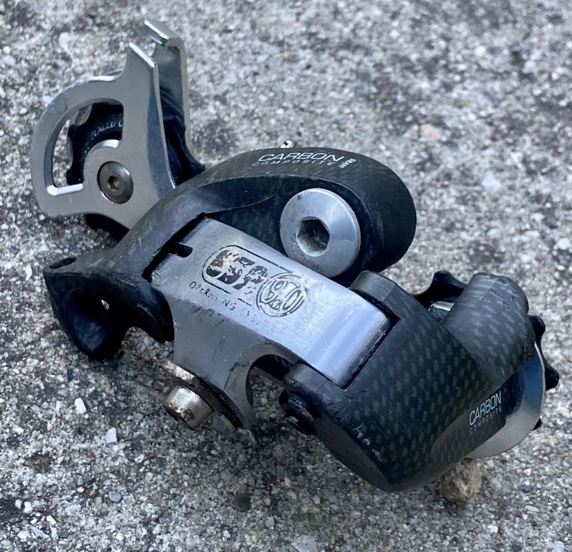 SRAM ESP 9.0 1:1 Carbon Rear Derailleur Vintage 8 Speed Silver MTB Vintage