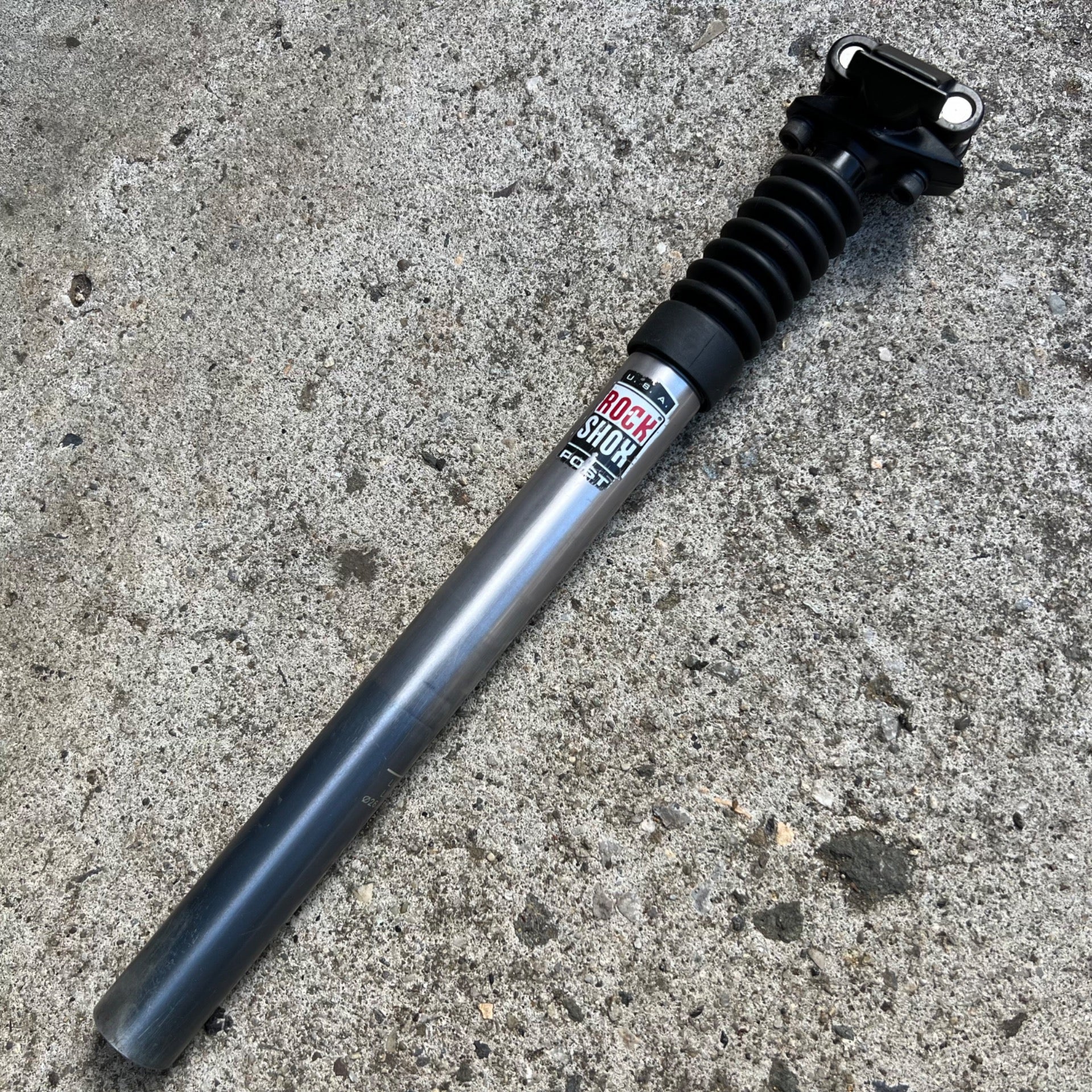 Rockshox Suspension Seatpost 26.8x350mm Vintage Mountain Gravel Bike MTB Silver 