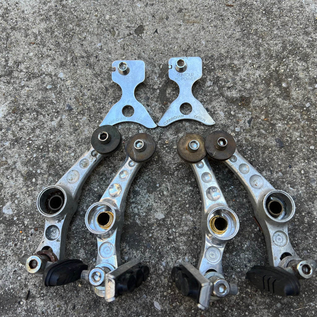 Suntour Roller Cam Brake Set Brakes Vintage MTB ATB Retro Mountain Bike Silver 