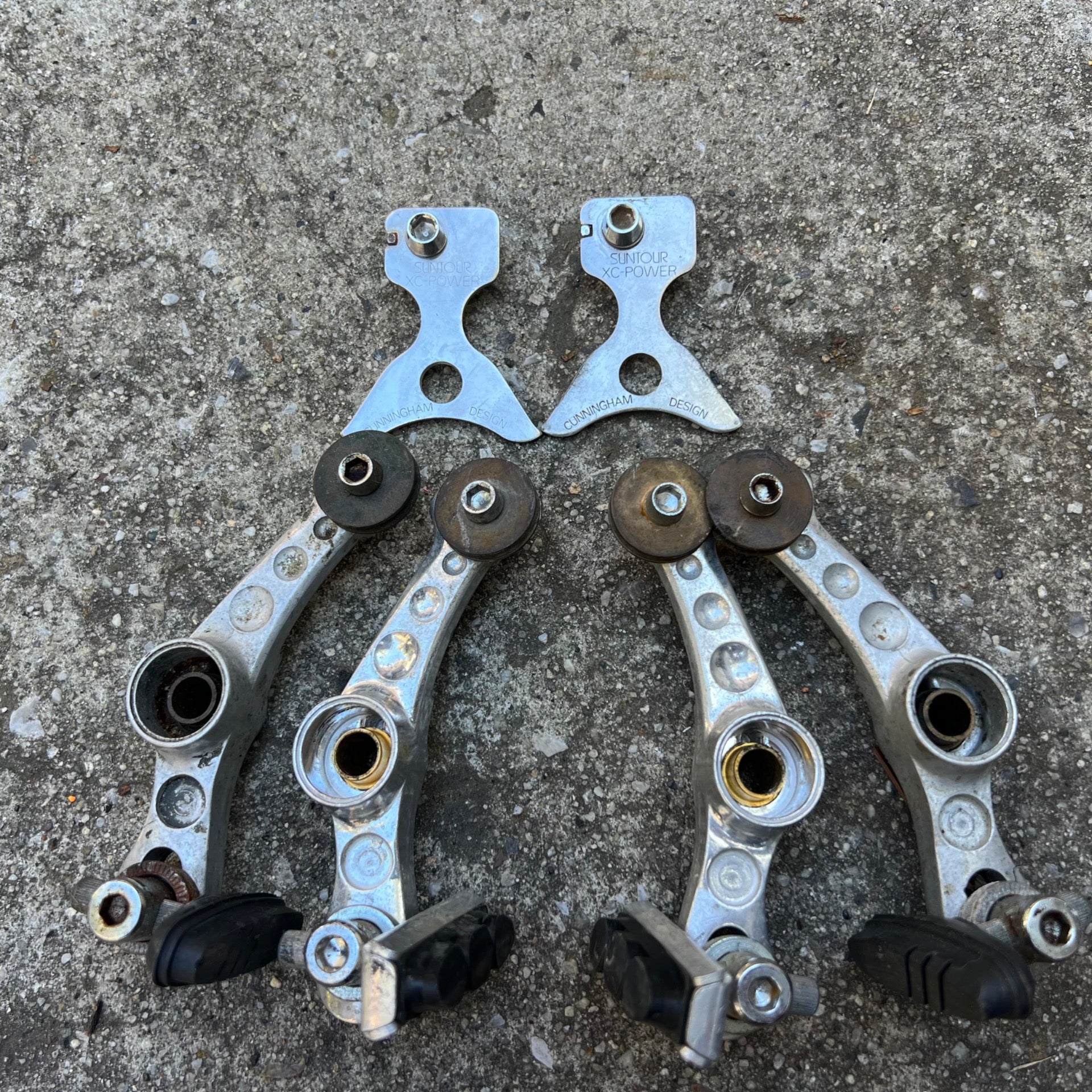 Suntour Roller Cam Brake Set Brakes Vintage MTB ATB Retro Mountain Bike Silver 