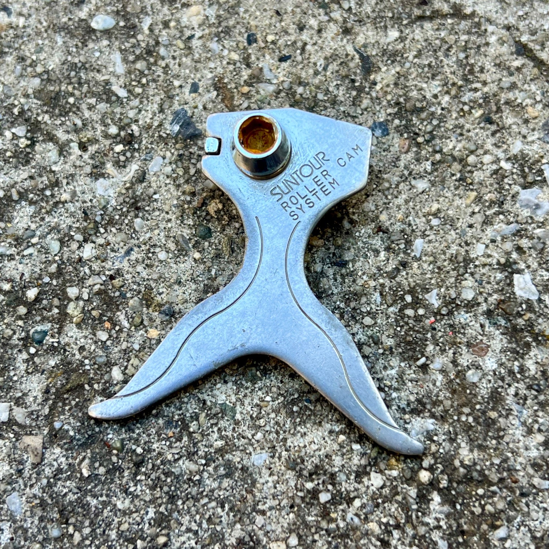 Suntour Roller Cam Brake Center Hanger Piece Silver Chrome Vintage Retro MTB  