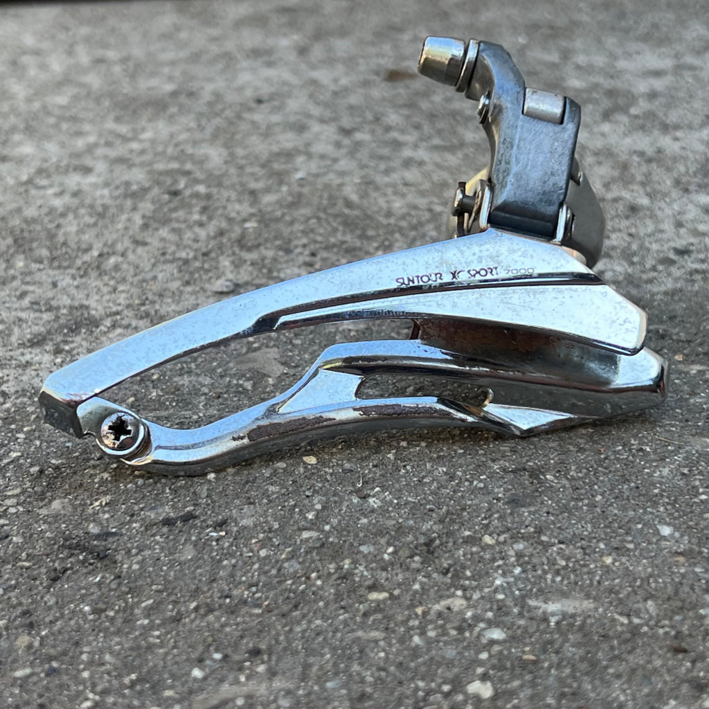 Used Suntour XC Sport 7000 28.6m Bottom Pull Front Derailleur Vintage MTB Triple-Bicycle Bin