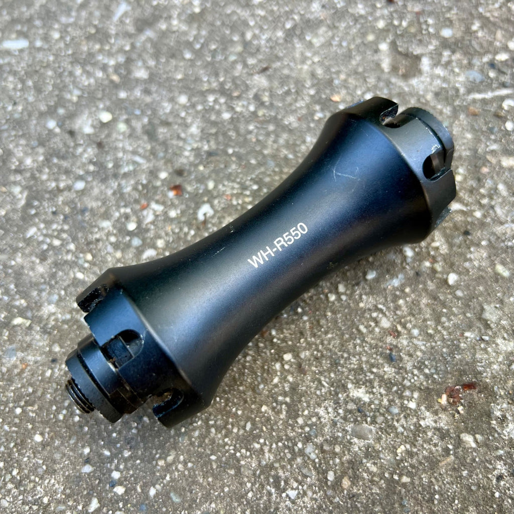 Shimano WH-R550 Front Hub 100mm 16H Hole Black Road Bike Cycling Straight Spoke 
