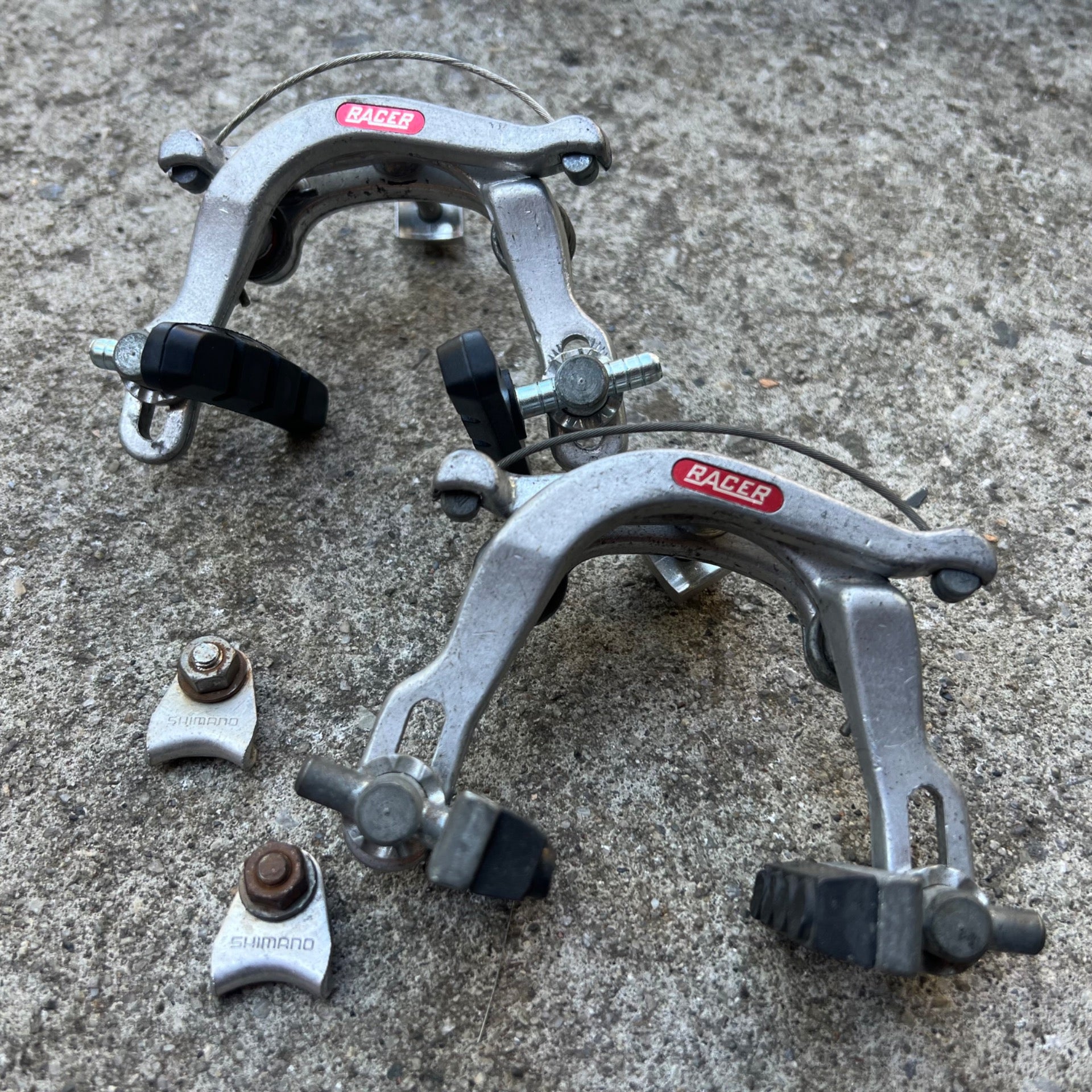Mafac Racer Modele Depose Brakes Vintage Road Center Pull Silver Retro Touring