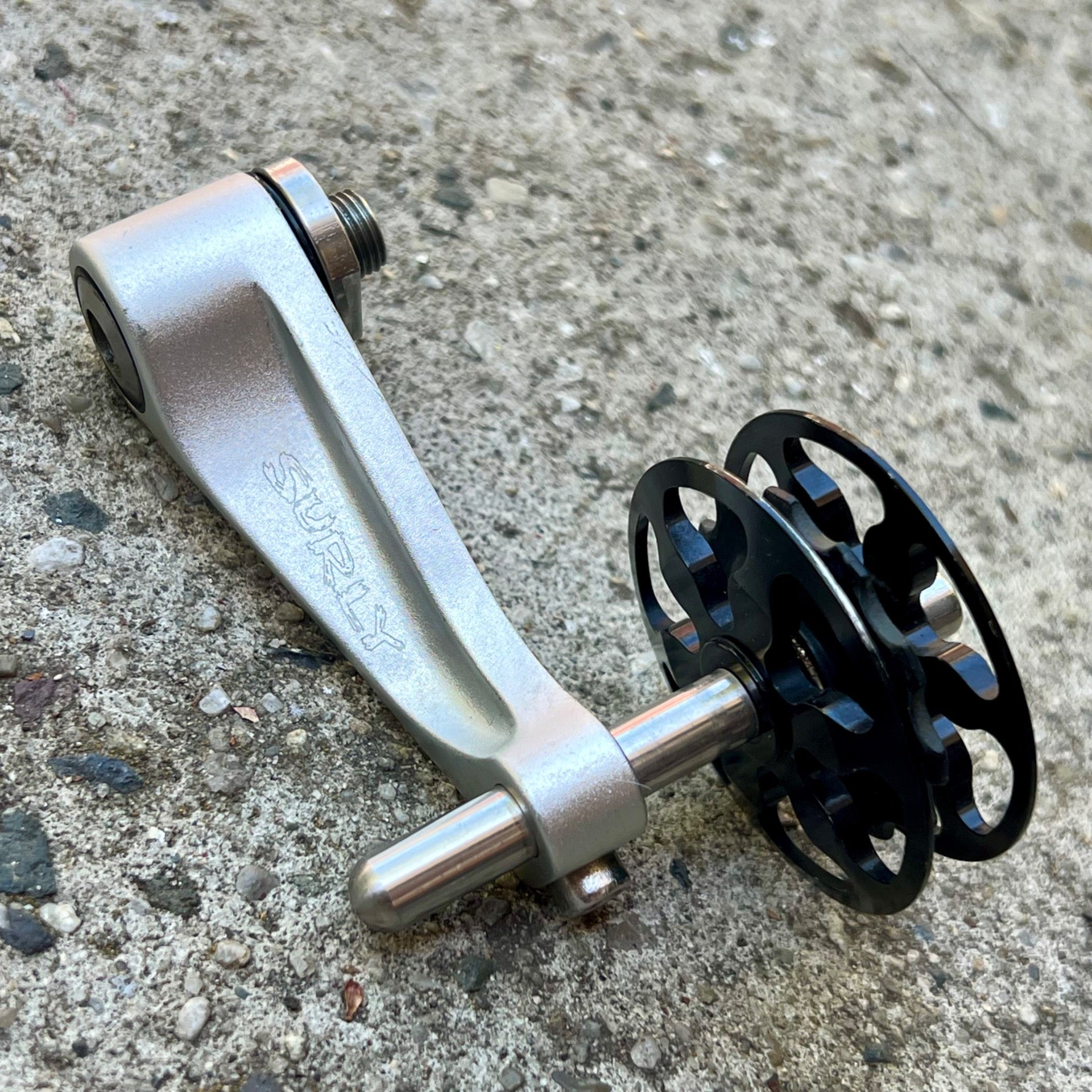 Surly Singleator Single Speed Chain Tensioner Silver Mountain Bike Pulley