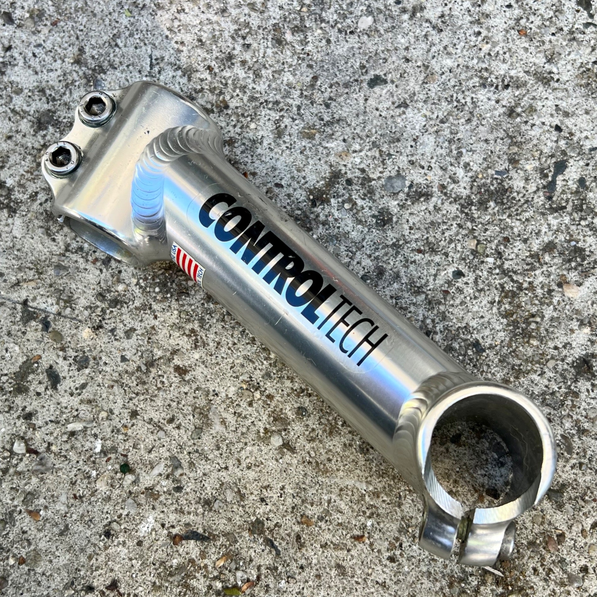 Control Tech 1” Threadless 130x26.0mm Stem Vintage Road Bike Track Silver Drop 