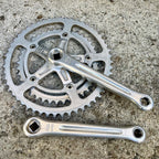 Used SR Apex RG Crankset 170mm 52-40T Double Vintage Road Touring Bike Silver Gray-Bicycle Bin