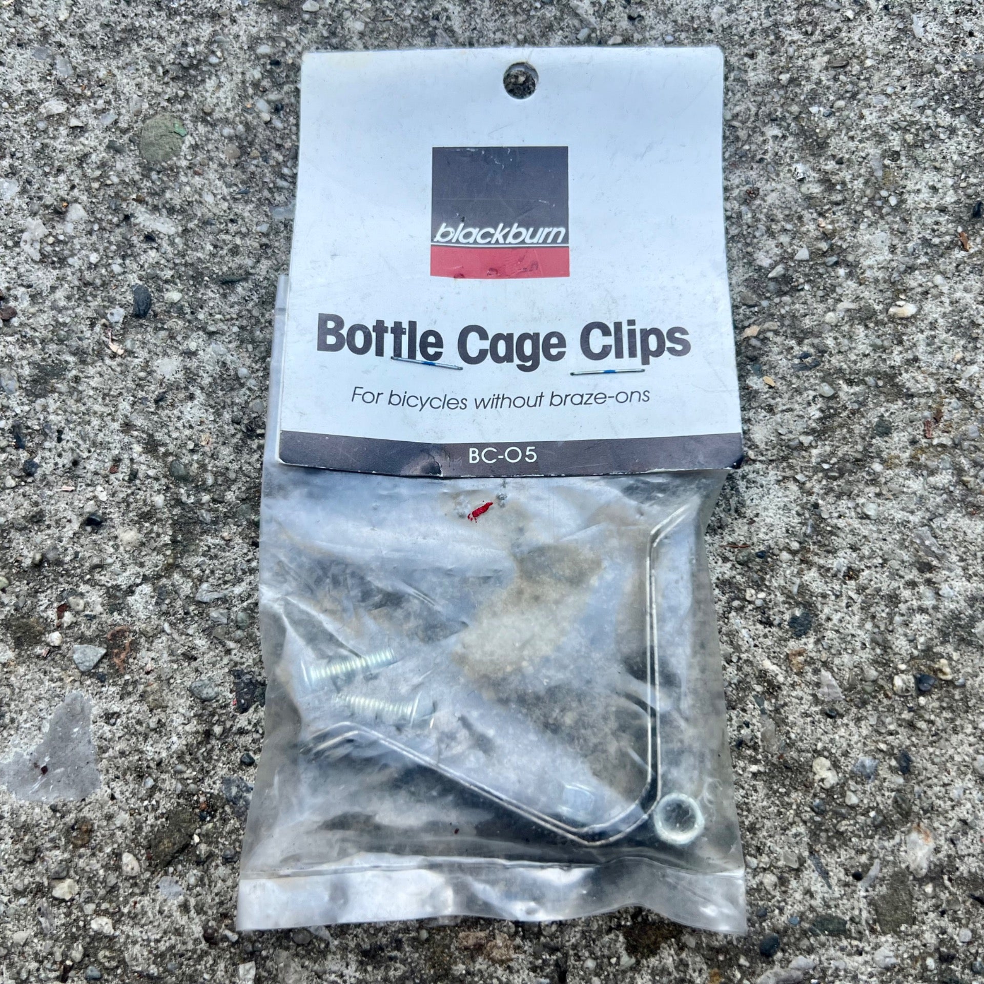 NOS NEW Blackburn Bottle Cage Clips For Bikes Without Bottle Cage Mounts BC-05