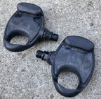 Used LOOK Clipless Black Vintage Retro Road Gravel Plastic Steel Tension Adjustement-Bicycle Bin