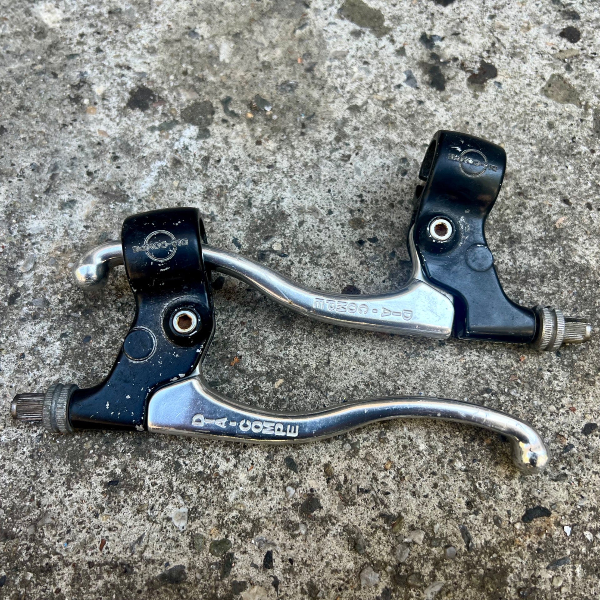 Dia Compe Cantilever Brake Levers Vintage Moto Black 4 Finger 80’s MTB ATB 