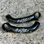 Used Onza Aluminum Bar Ends Black Vintage MTB Mountain Bike Angled Retro 22.2-Bicycle Bin