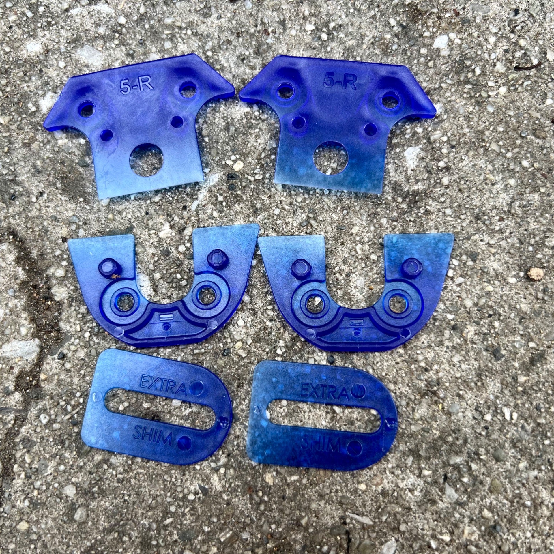 NEW Speedplay V2 Snap Shims Cleats 5-R Blue Plastic Clipless Pedals Shoes 