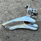 Used Shimano Deore DX FD-M650 34.9mm Bottom Pull Front Derailleur Triple Top MTB-Bicycle Bin