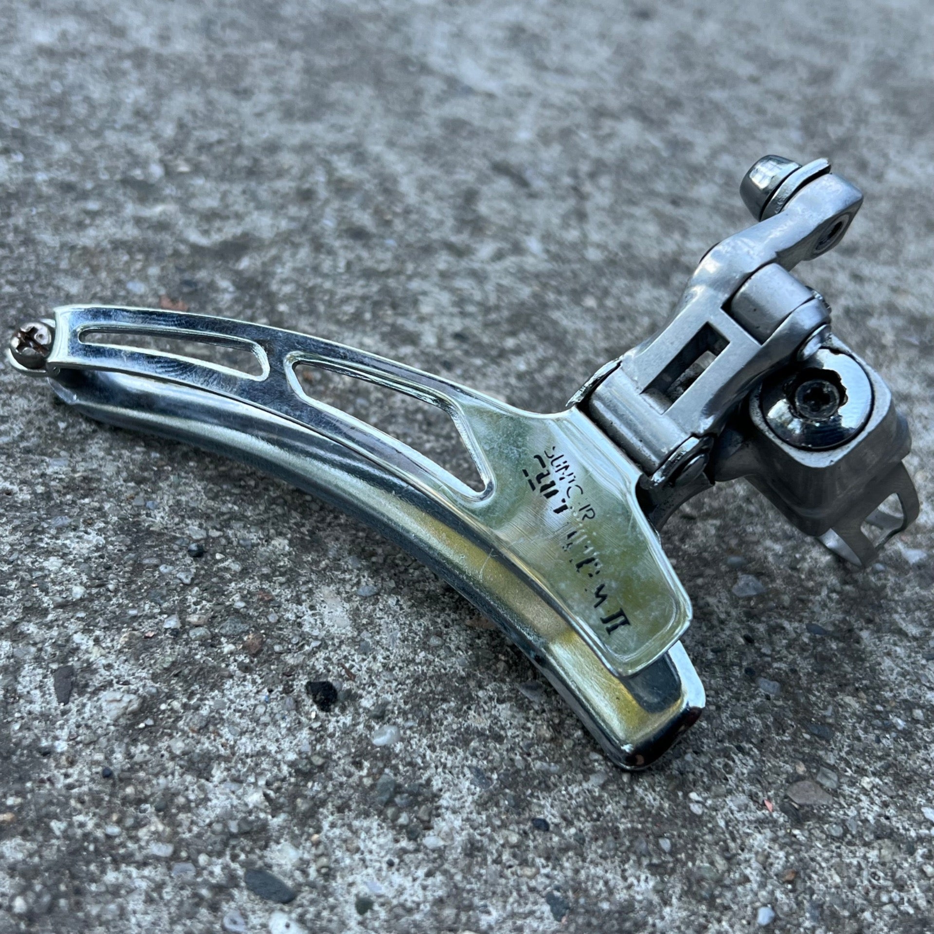 Suntour Cyclone MKII 28.6mm Bottom Pull Front Derailleur Double Vintage 2nd Gen 