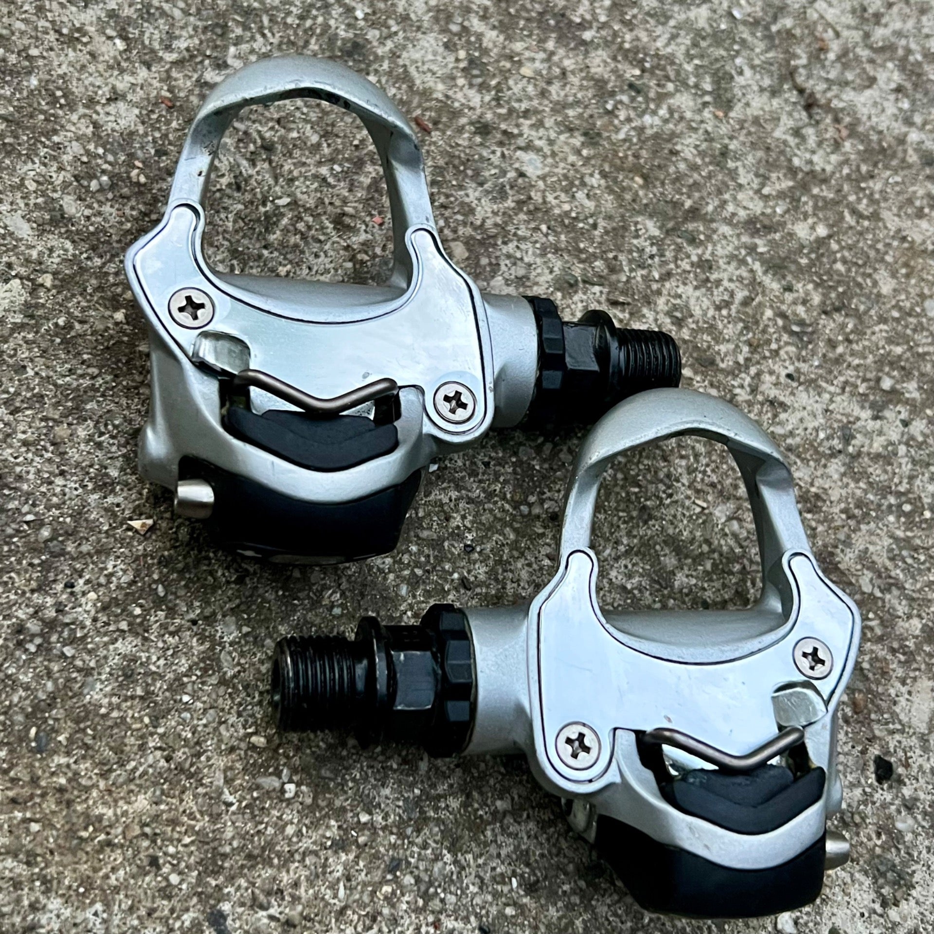 Campagnolo Centaur Clipless Pedals Pro Fit Vintage Road Gravel Bike Gray 