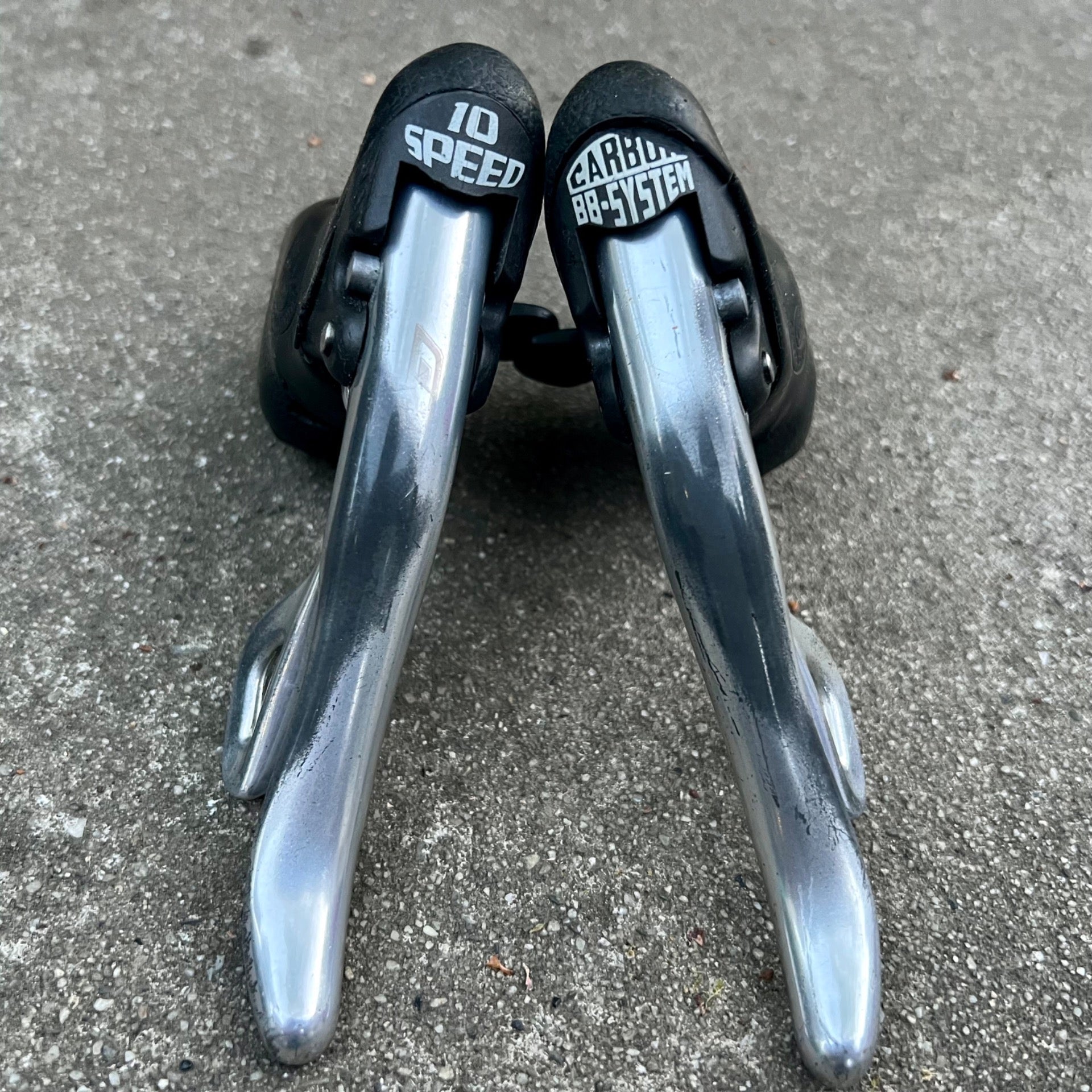 Campagnolo Chorus 2/3x10 Speed Brifters Shifters Set Pair Road Bike Carbon 