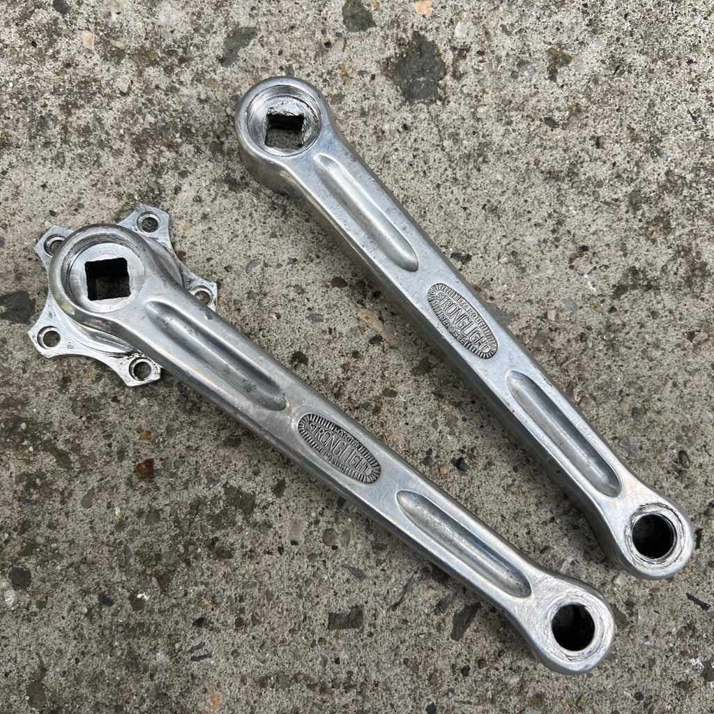 Stronglight 49D 170mm Cranks 50.4 BCD 5 Bolt Vintage Touring Road Bike Retro 