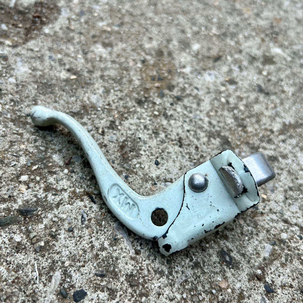 MX White Right Rear Brake Lever Vintage BMX Bike Retro Freestyle OG 